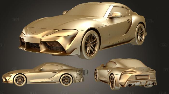 Toyota Supra 2020 stl model for CNC